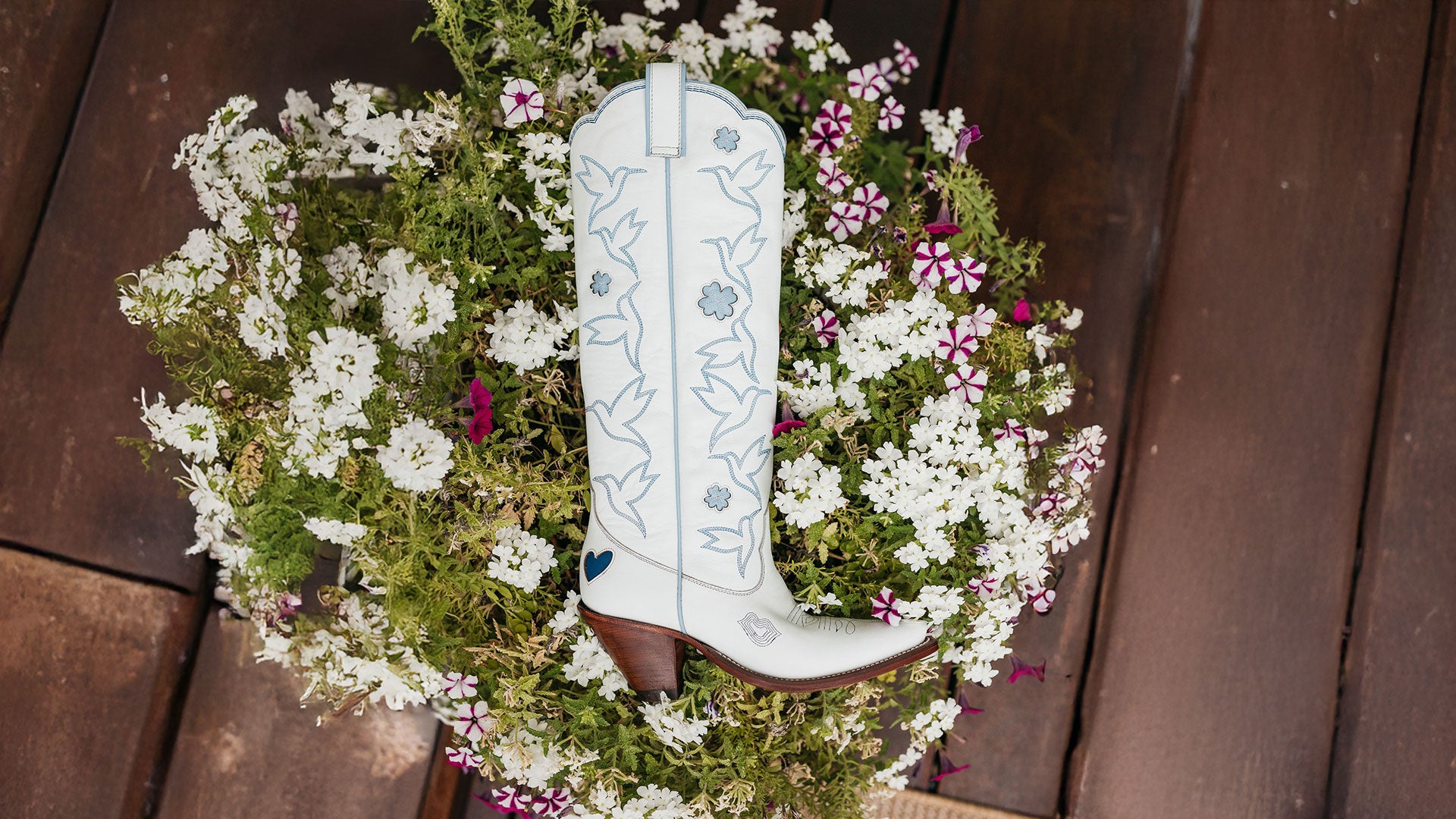 Honey Boot Ice Blue/White Women’s Cowboy Boots | Besita Boots