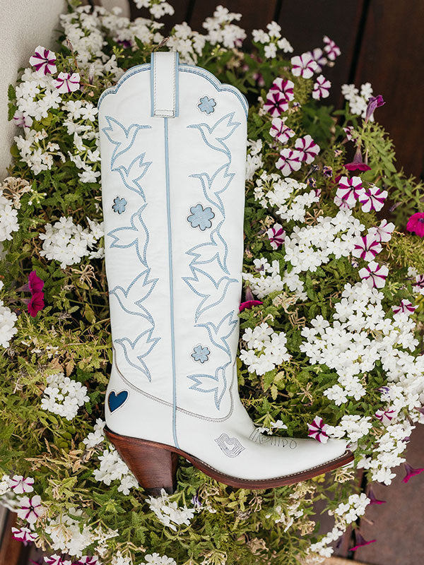 Honey Boot Ice Blue/White Women’s Cowboy Boots | Besita Boots
