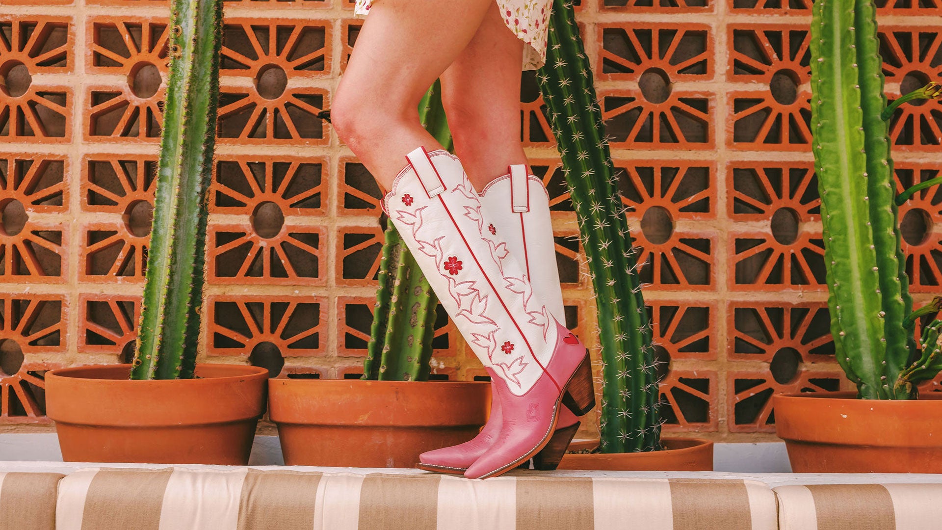 Honey Boot Rose/Red/White Women’s Cowboy Boots | Besita Boots
