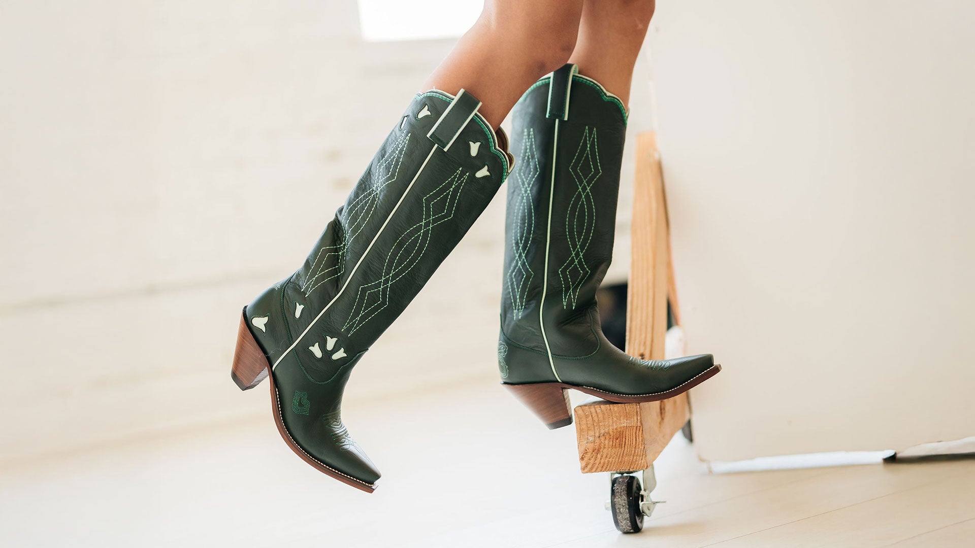 Sunny Boot Green Women’s Cowboy Boots | Besita Boots