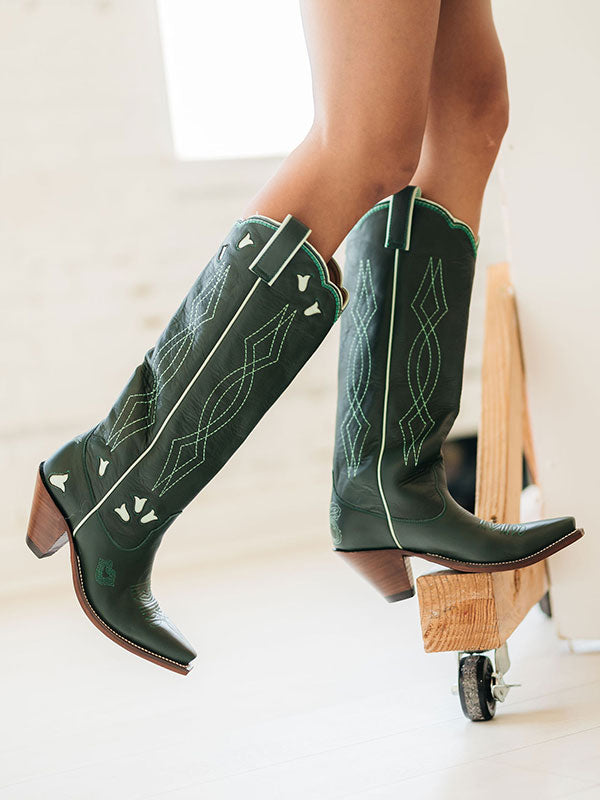 Sunny Boot Green Women’s Cowboy Boots | Besita Boots