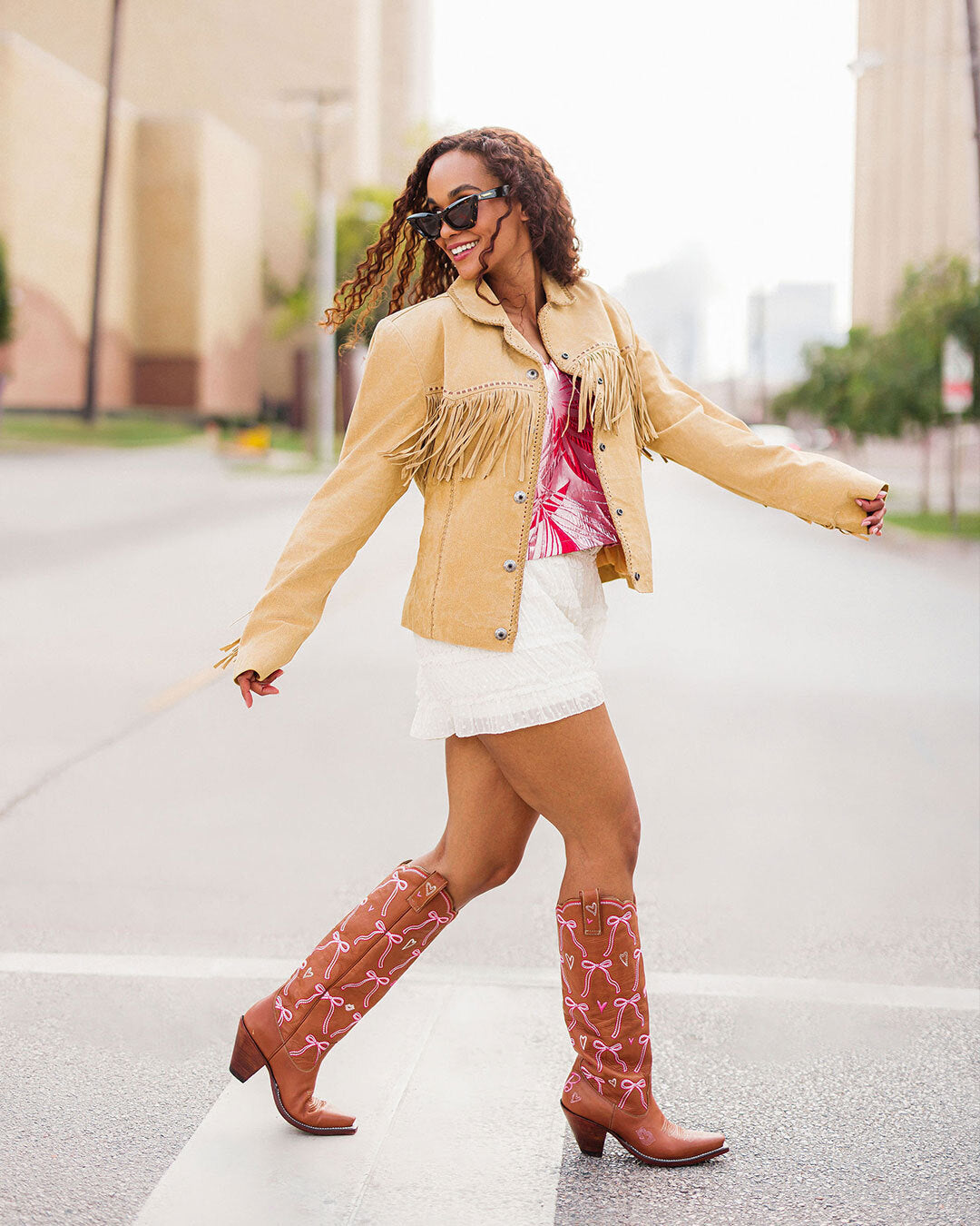 Barbie Glam - Sierra/White | Women's Cowboy Boots | Besita Boots