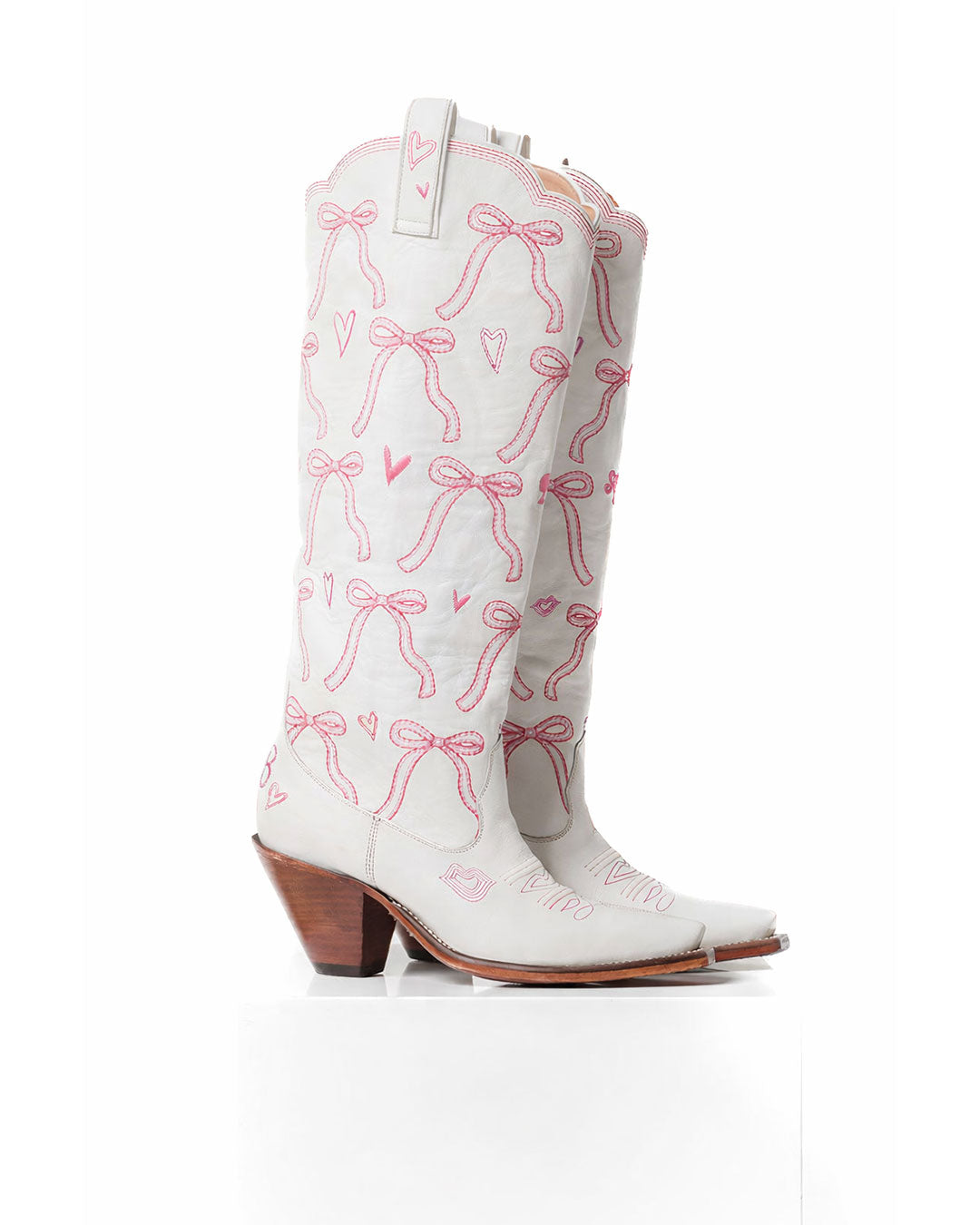 Barbie Chic - White/Pink | Women's Cowboy Boots | Besita Boots