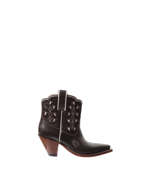 Bright Boot Chocolate/White Women’s Cowboy Boots | Besita Boots