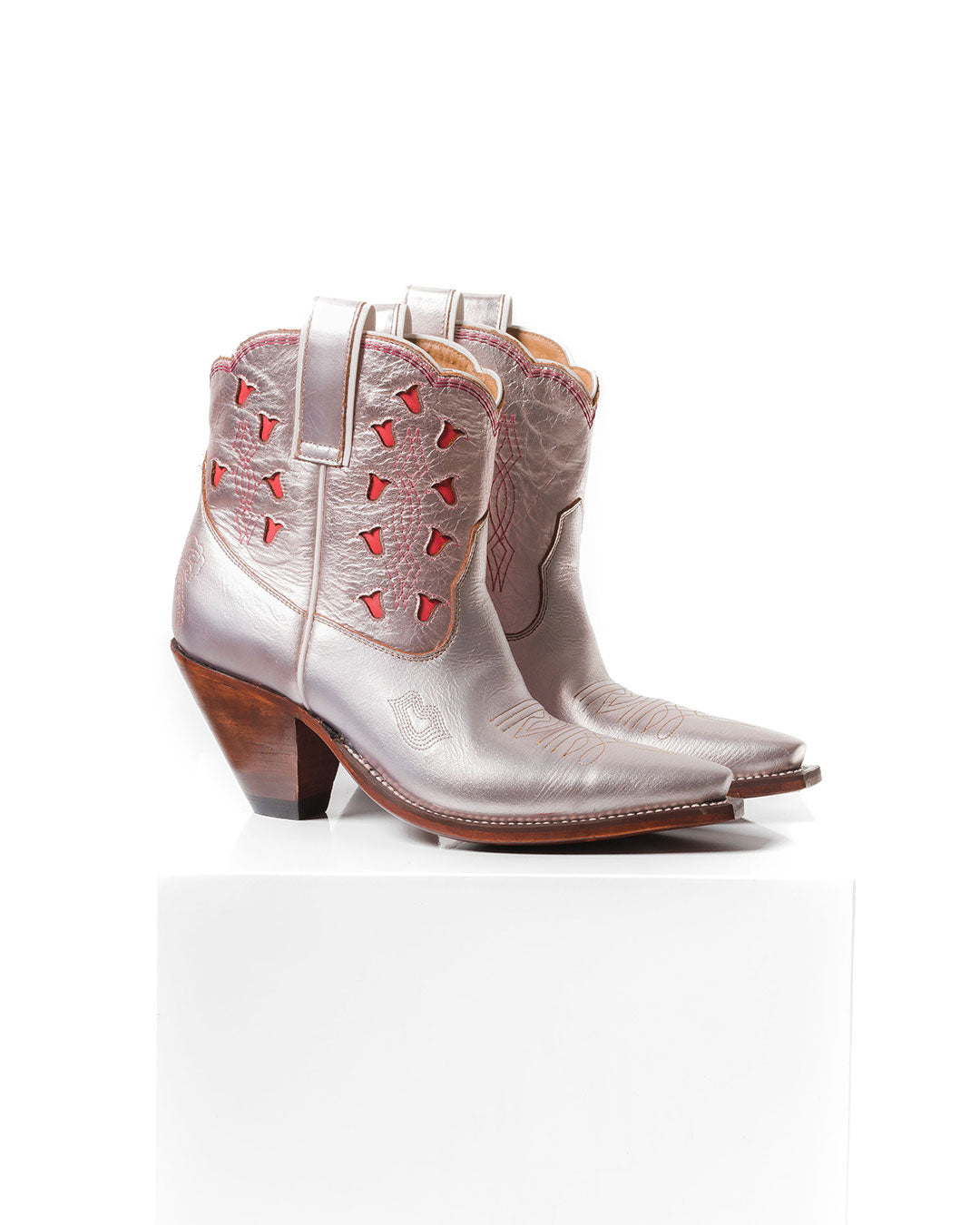 Bright Boot Metallic Rose Gold/Fuschia Women’s Cowboy Boots | Besita Boots