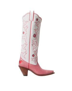 Honey Boot Rose/White/Red Women’s Cowboy Boots | Besita Boots