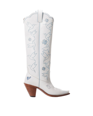 Honey Boot White/Iceblue Women’s Cowboy Boots | Besita Boots
