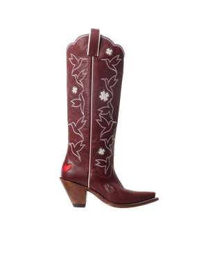 Honey Boot Wine/White Women’s Cowboy Boots | Besita Boots
