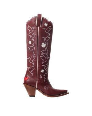 Honey Boot Wine/White Women’s Cowboy Boots | Besita Boots