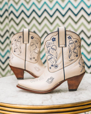 Mystical Boot Mushroom/Navy Women’s Cowboy Boots | Besita Boots
