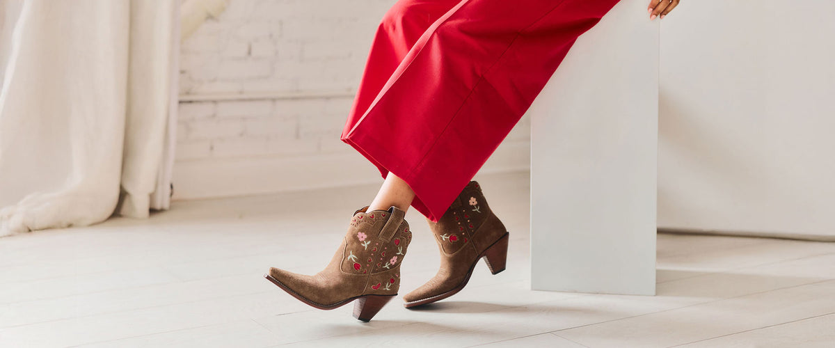 Bloom Bootie - Sandy Suede | Women's Cowboy Boots | Besita Boots