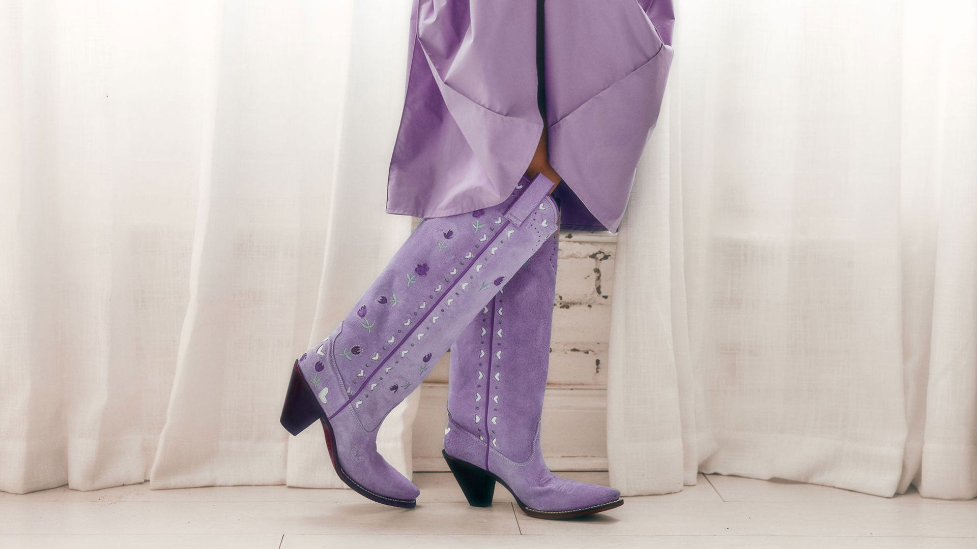 Flora Boot - Lavender | Women's Cowboy Boots | Besita Boots