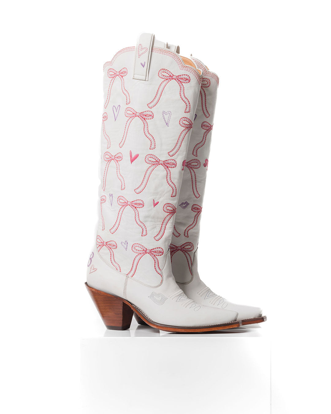 Barbie - Glam White/Pink | Women's Cowboy Boots | Besita Boots