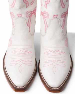 Barbie Chic - White/Pink | Women's Cowboy Boots | Besita Boots
