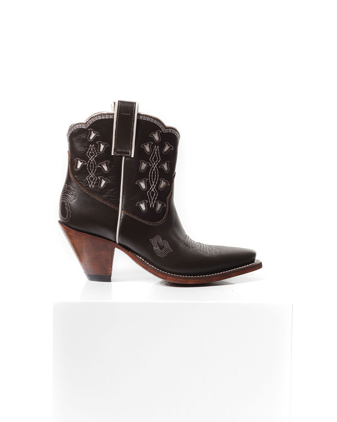 Bright Boot Chocolate/White Women’s Cowboy Boots | Besita Boots