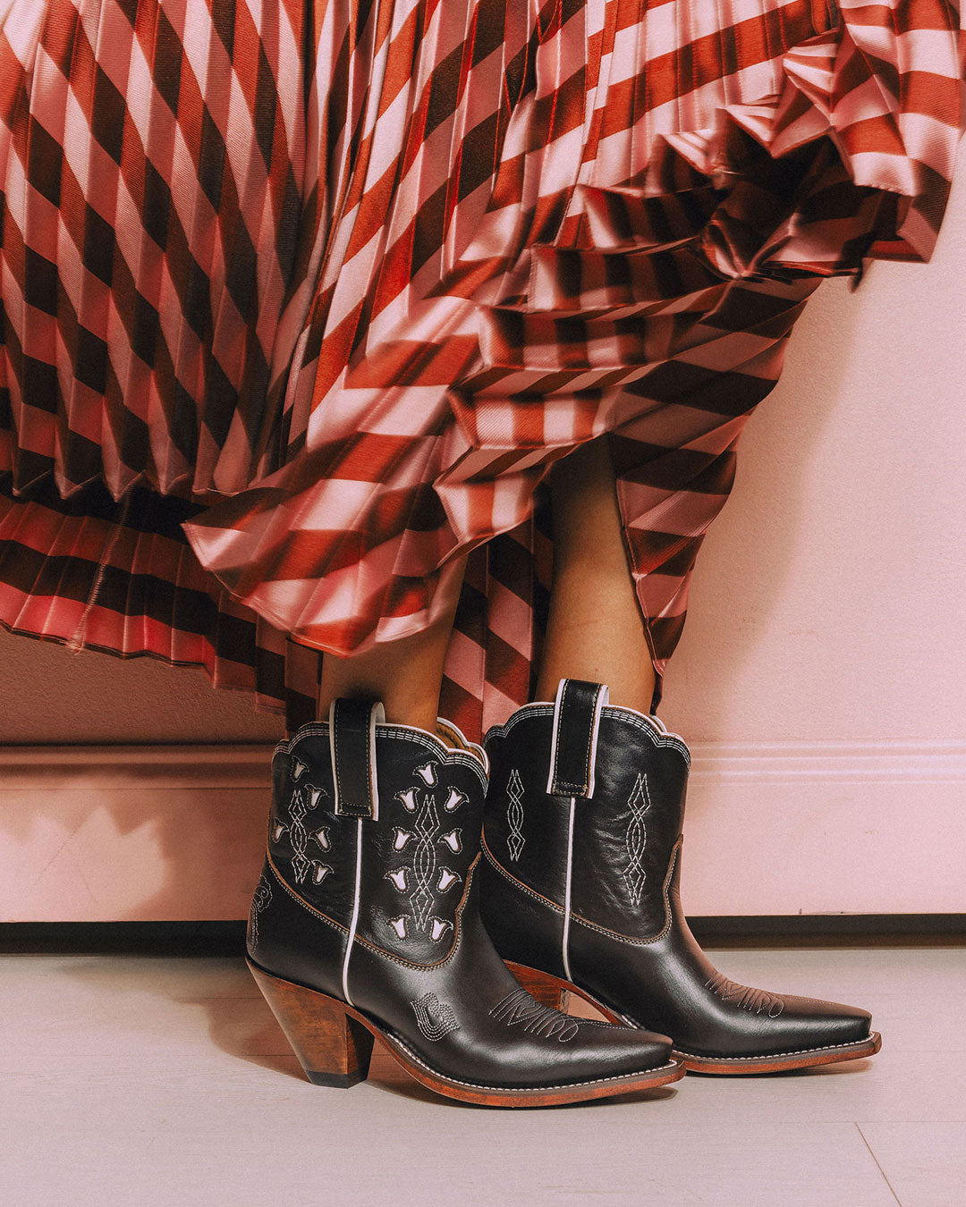 Bright Boot Chocolate/White Women’s Cowboy Boots | Besita Boots