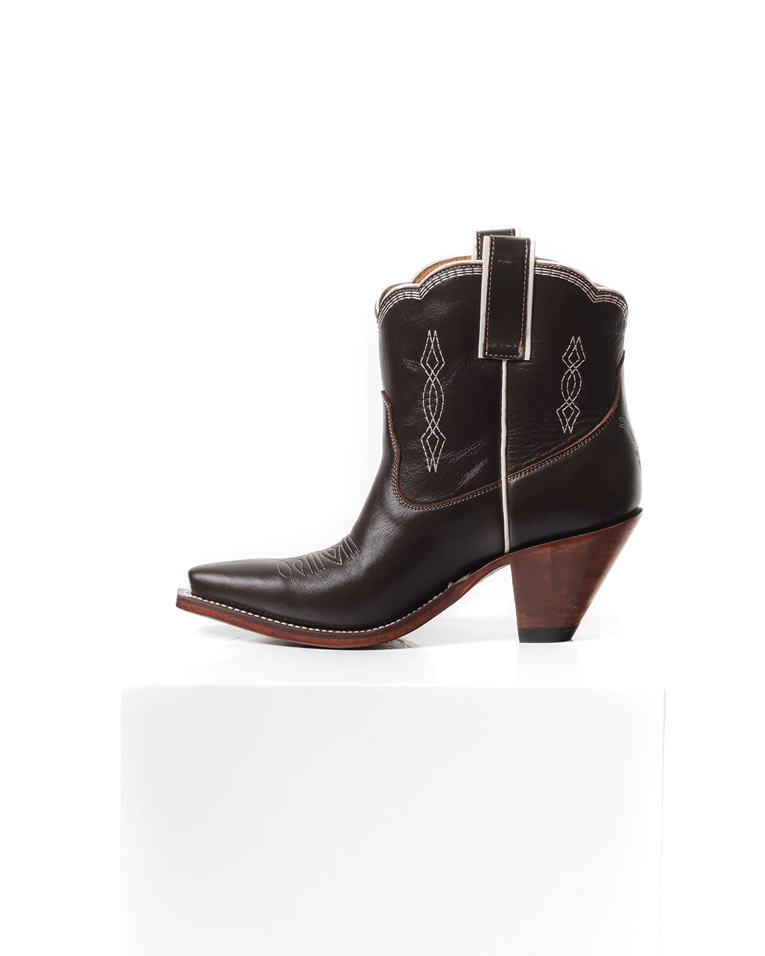 Bright Boot Chocolate/White Women’s Cowboy Boots | Besita Boots