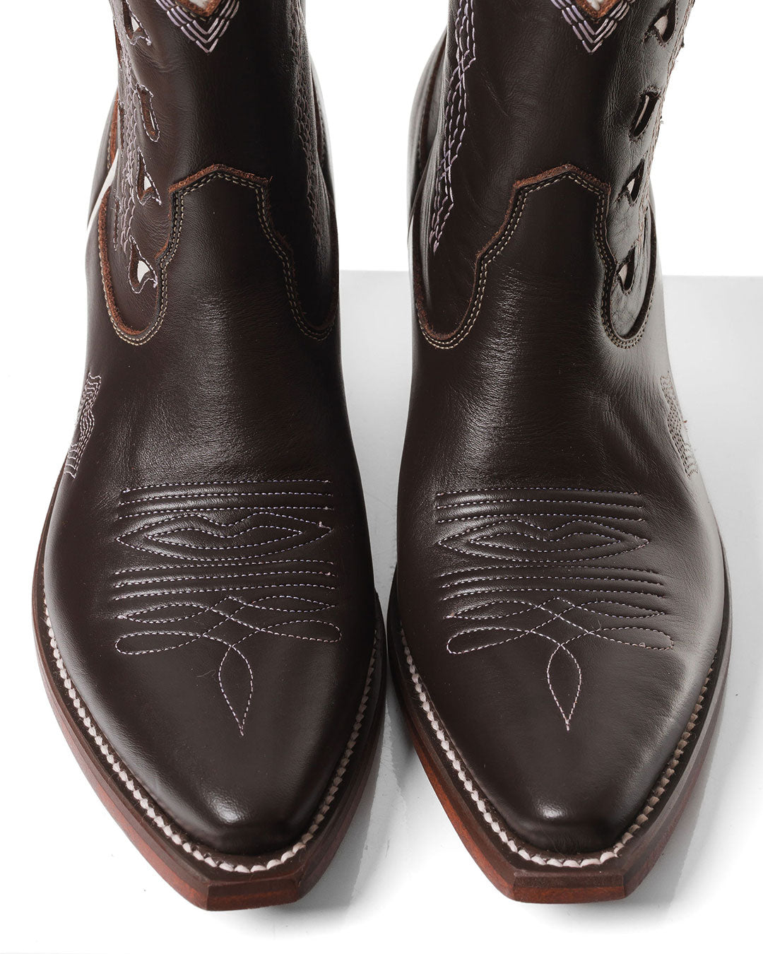 Bright Boot Chocolate/White Women’s Cowboy Boots | Besita Boots