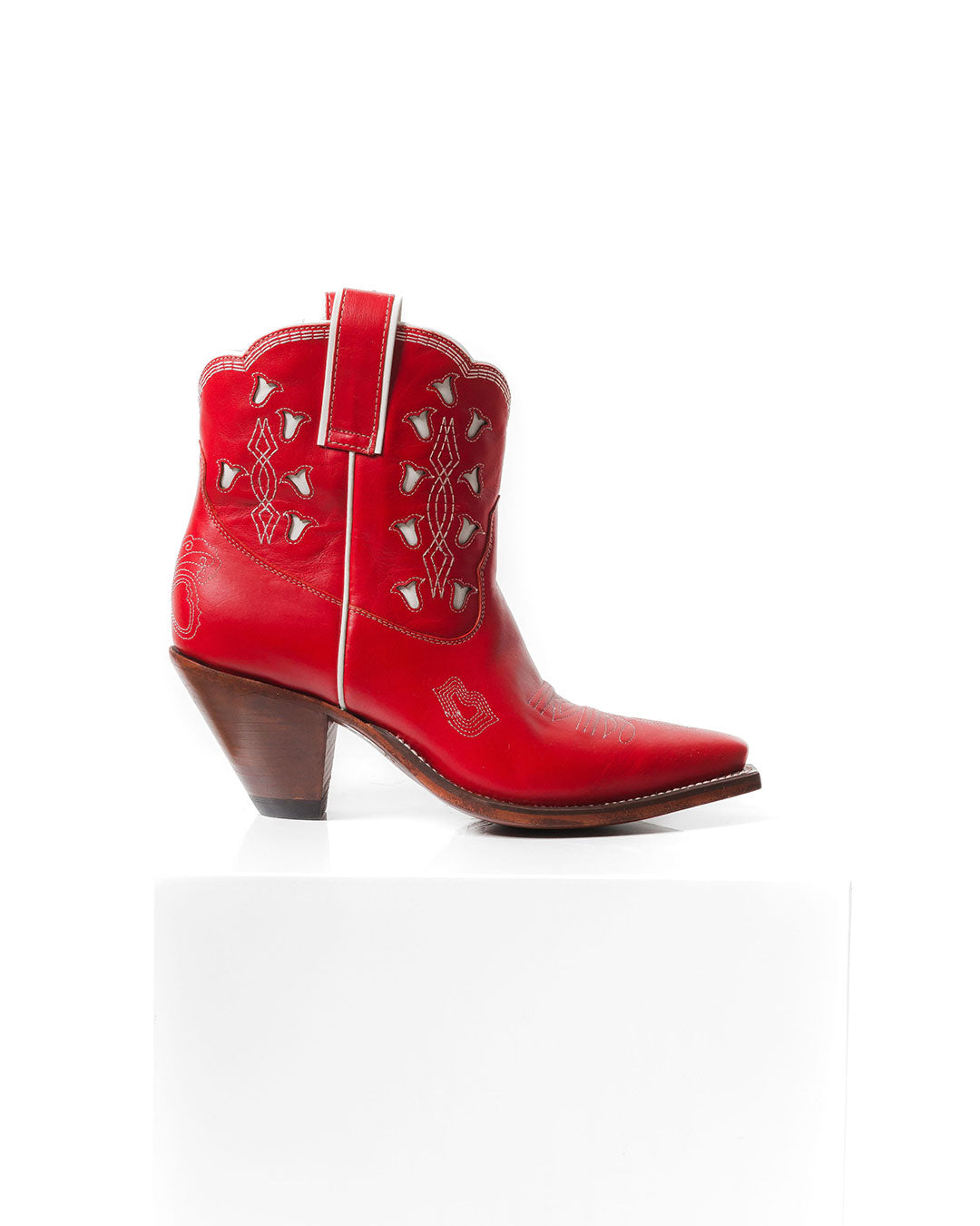 Bright Boot Red/White Women’s Cowboy Boots | Besita Boots