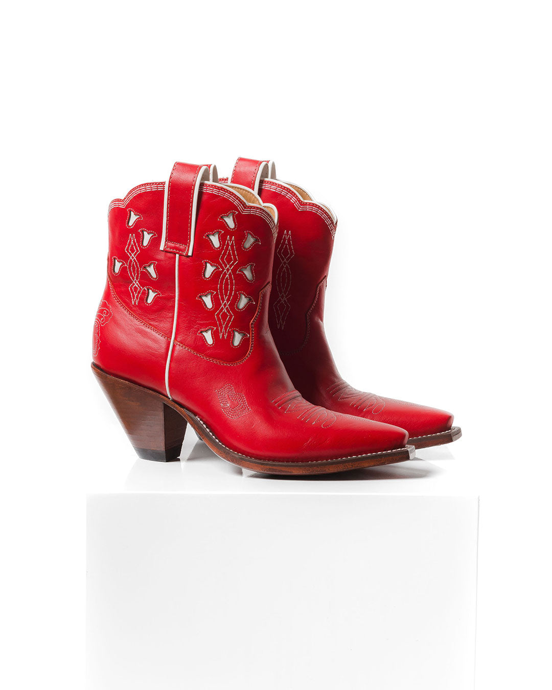 Bright Boot Red/White Women’s Cowboy Boots | Besita Boots