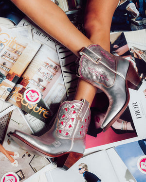 Bright Boot Rose Gold/Fuschia Women’s Cowboy Boots | Besita Boots
