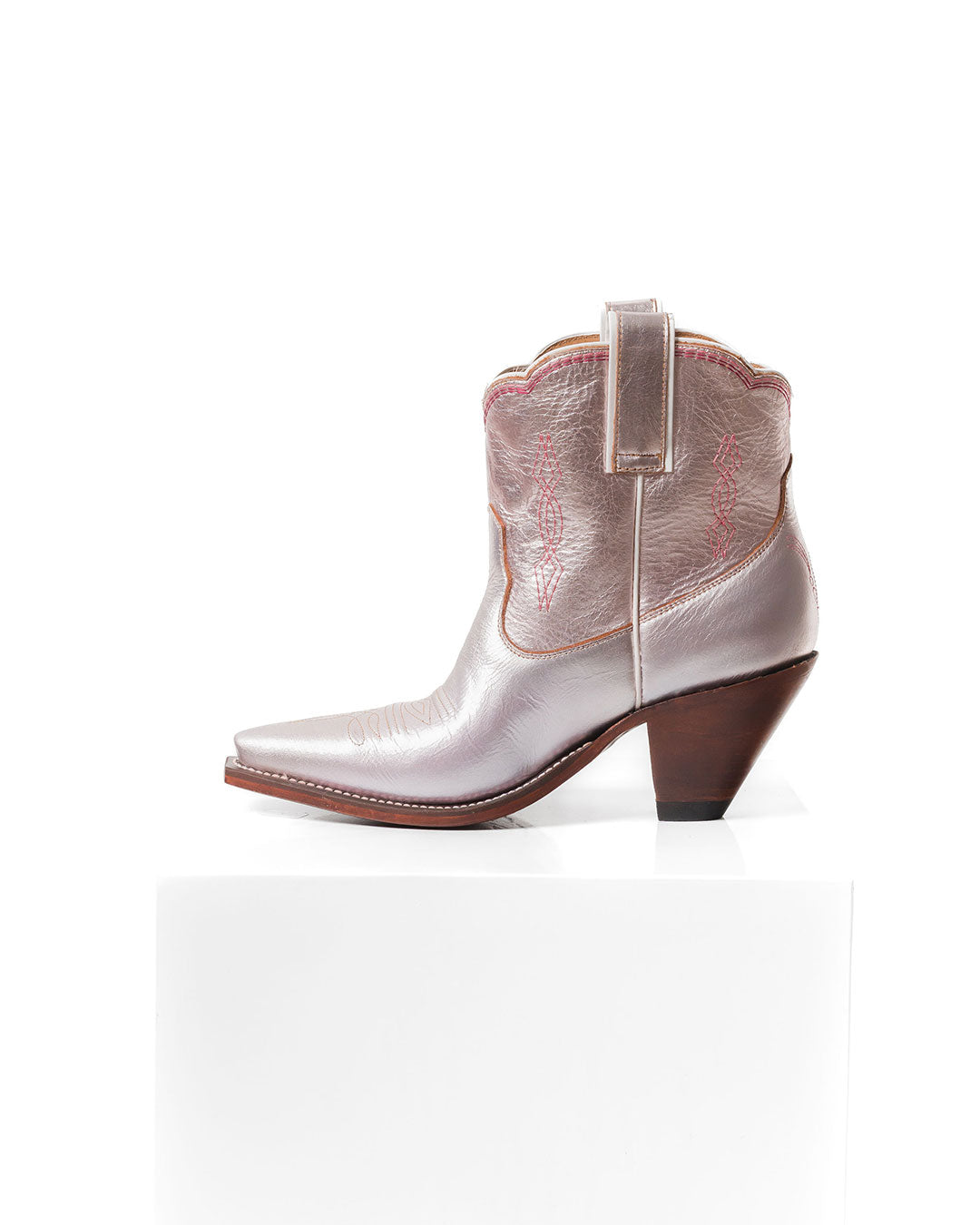 Bright Boot Metallic Rose Gold/Fuschia Women’s Cowboy Boots | Besita Boots