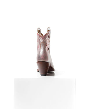 Bright Boot Metallic Rose Gold/Fuschia Women’s Cowboy Boots | Besita Boots