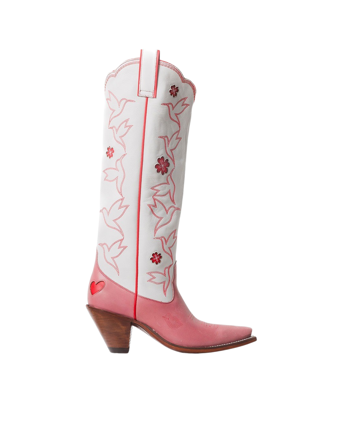 Honey Boot Rose/White/Red Women’s Cowboy Boots | Besita Boots