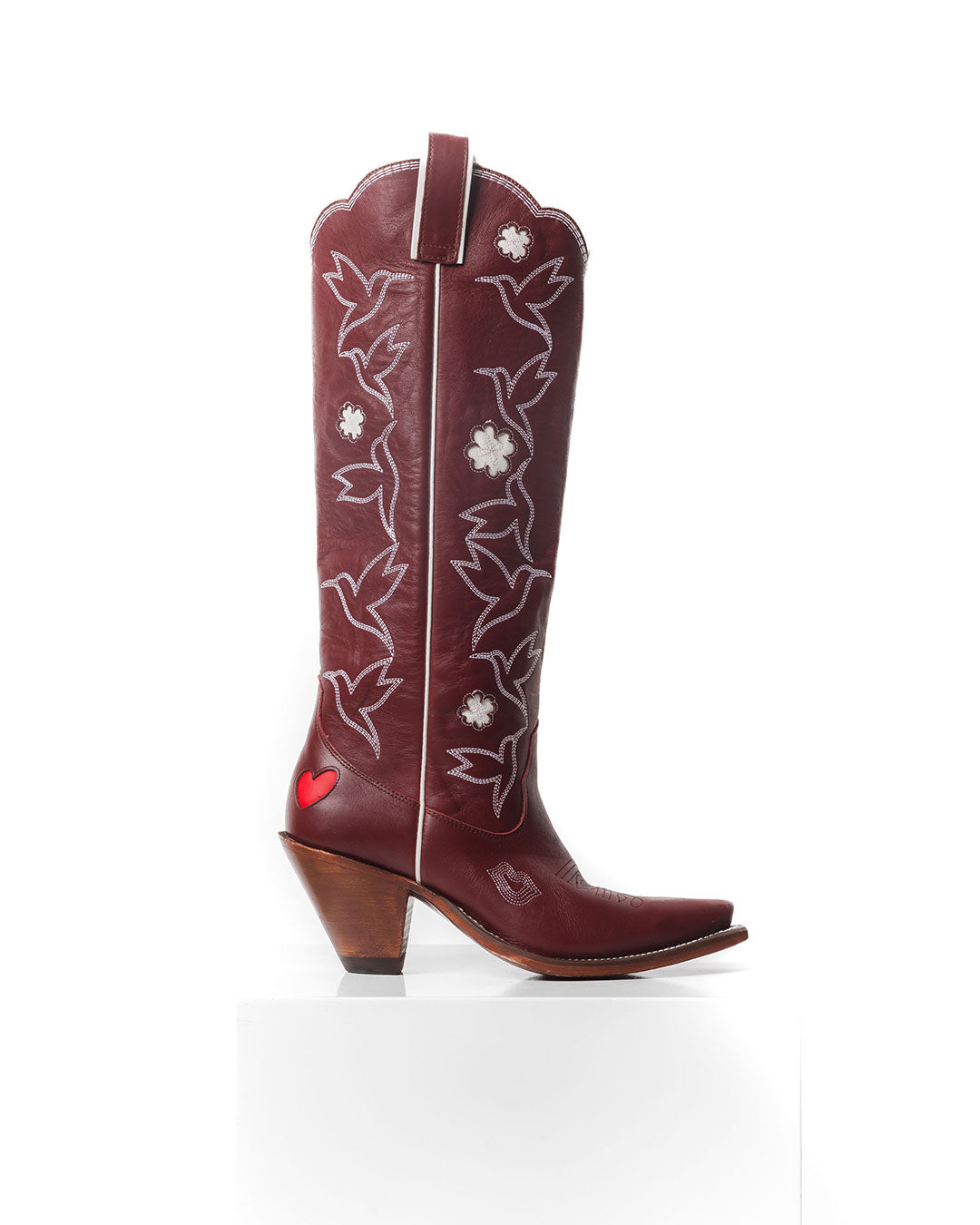 Honey Boot Wine/White Women’s Cowboy Boots | Besita Boots