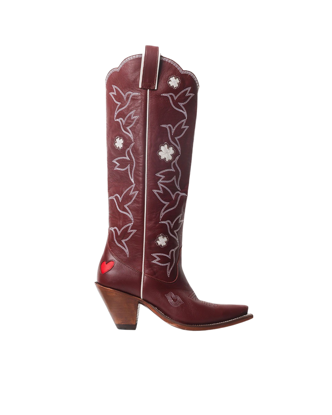 Honey Boot Wine/White Women’s Cowboy Boots | Besita Boots