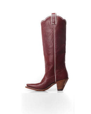 Honey Boot Wine/White Women’s Cowboy Boots | Besita Boots