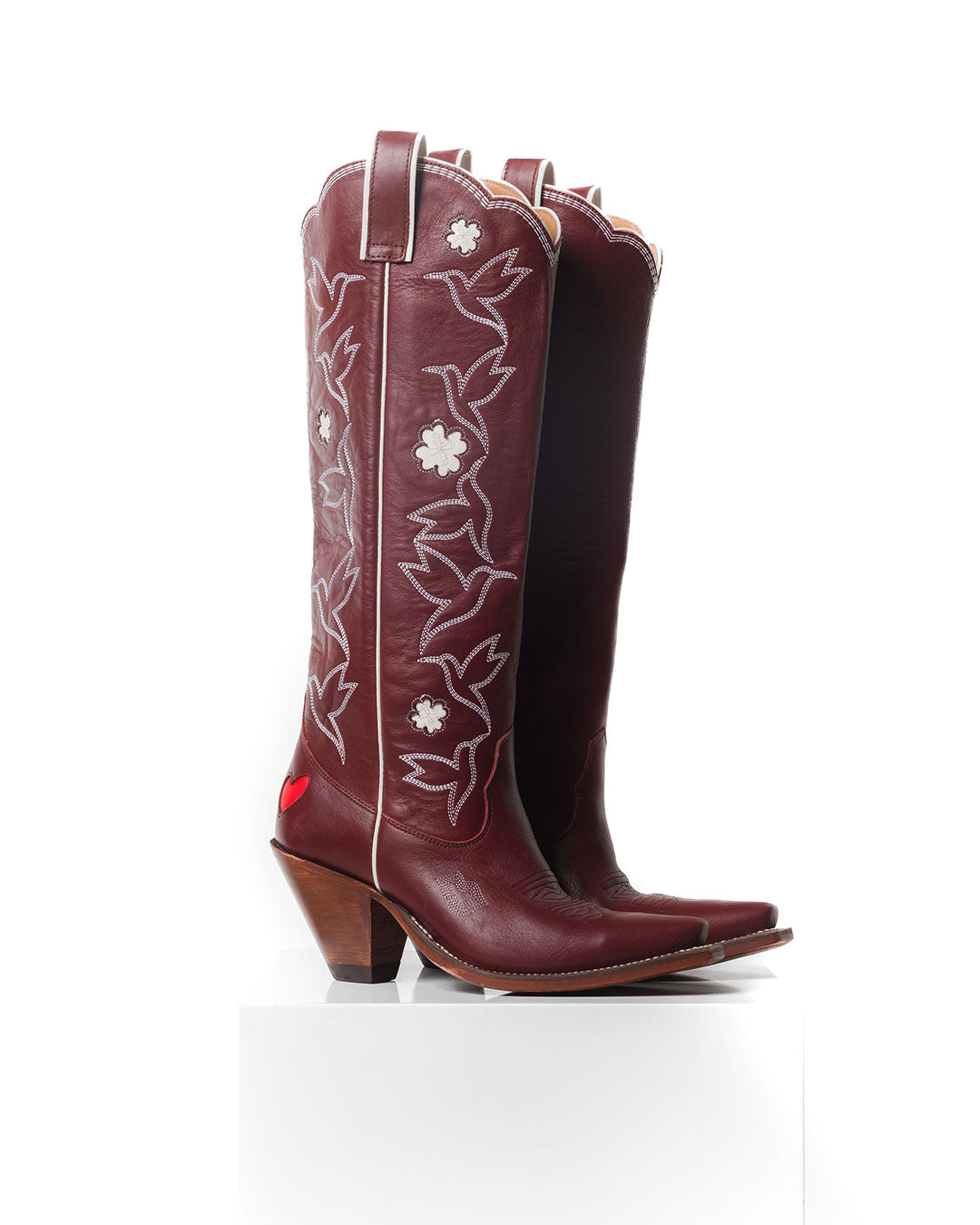 Honey Boot Wine/White Women’s Cowboy Boots | Besita Boots