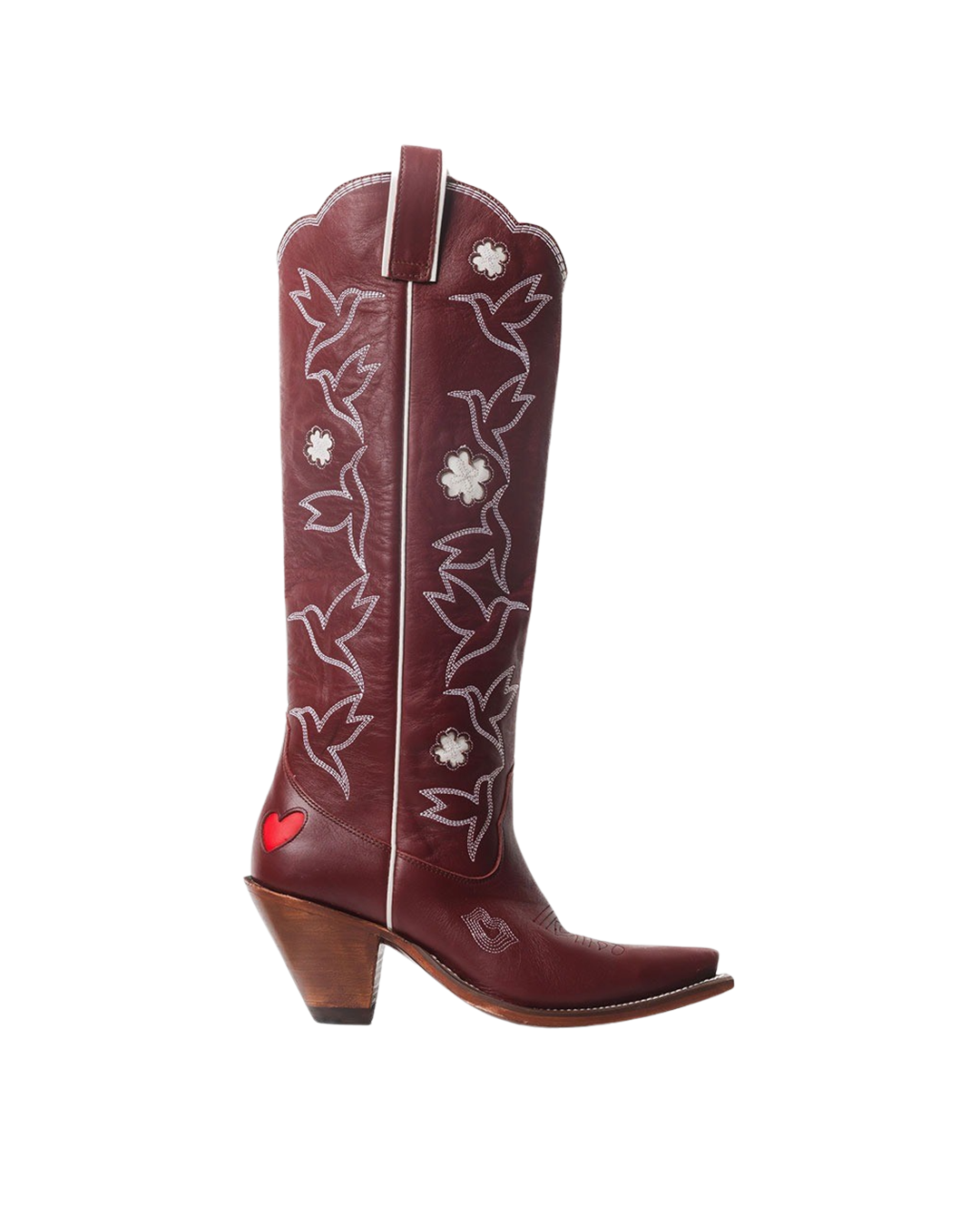 Honey Boot Wine/White Women’s Cowboy Boots | Besita Boots