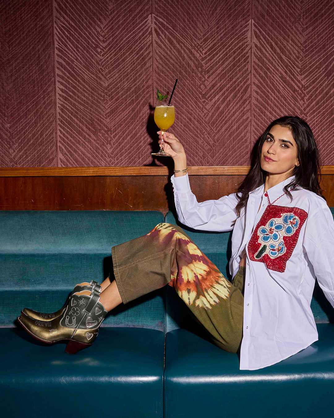 Lucky Boot - Olive | Women's Cowboy Boots | Besita Boots