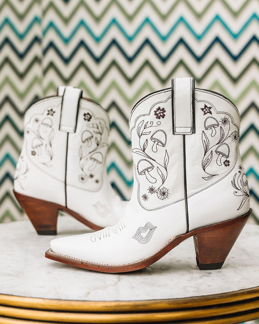 Mystical Boot White/Black Women’s Cowboy Boots | Besita Boots