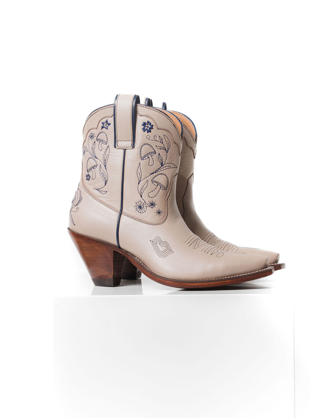 Mystical Boot Mushroom/Navy Women’s Cowboy Boots | Besita Boots